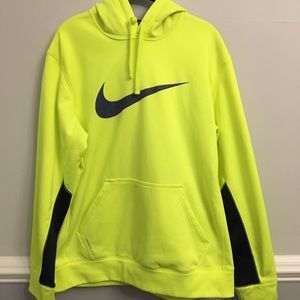 Nike Therma Fit Highlighter Yellow hoodie